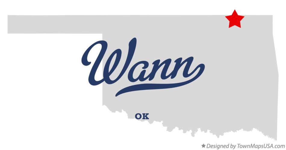 Map of Wann Oklahoma OK