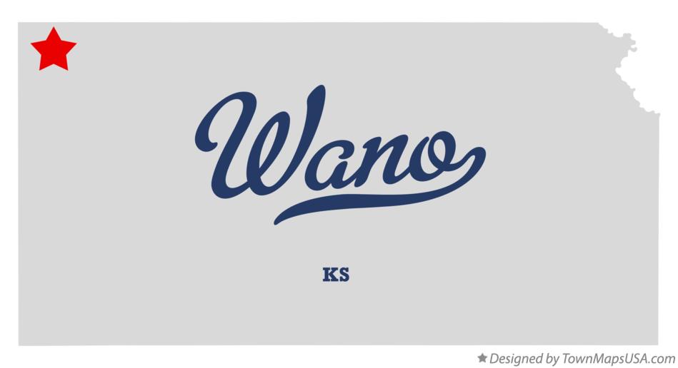 Map of Wano Kansas KS