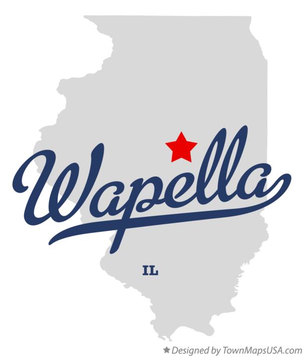 Map of Wapella Illinois IL