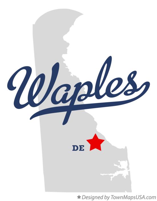 Map of Waples Delaware DE