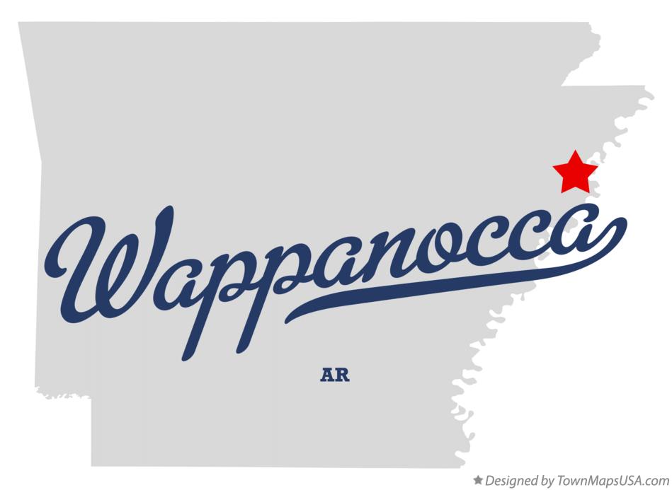 Map of Wappanocca Arkansas AR
