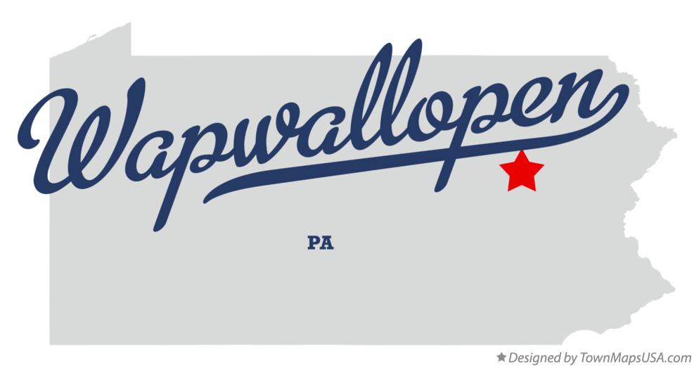 Map of Wapwallopen Pennsylvania PA