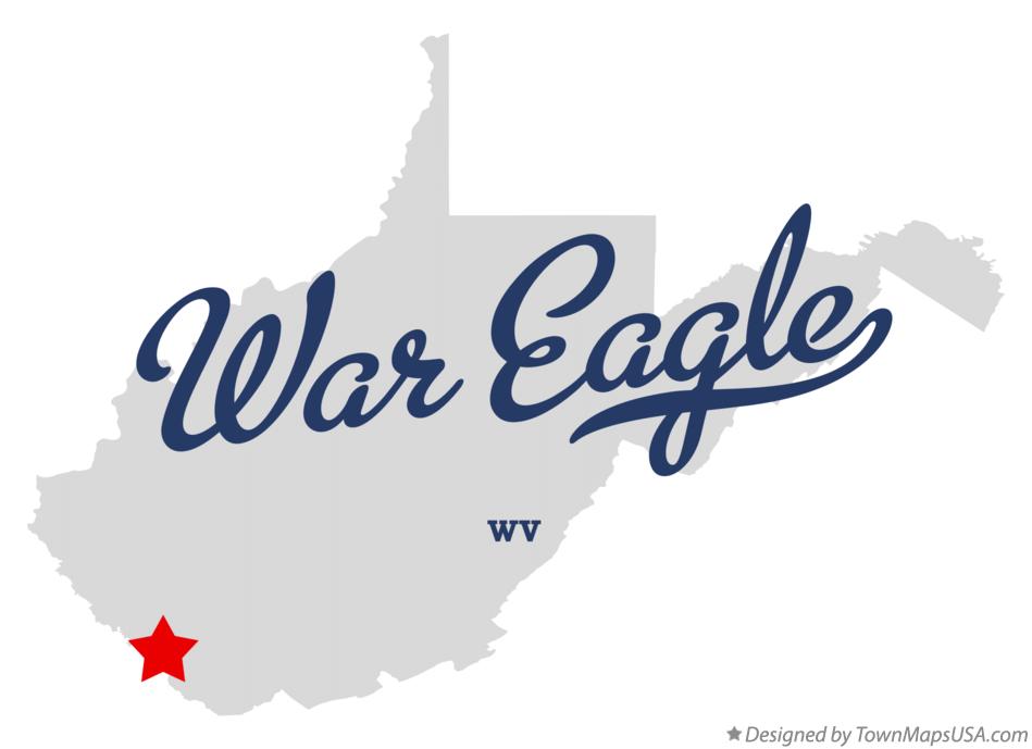 Map of War Eagle West Virginia WV