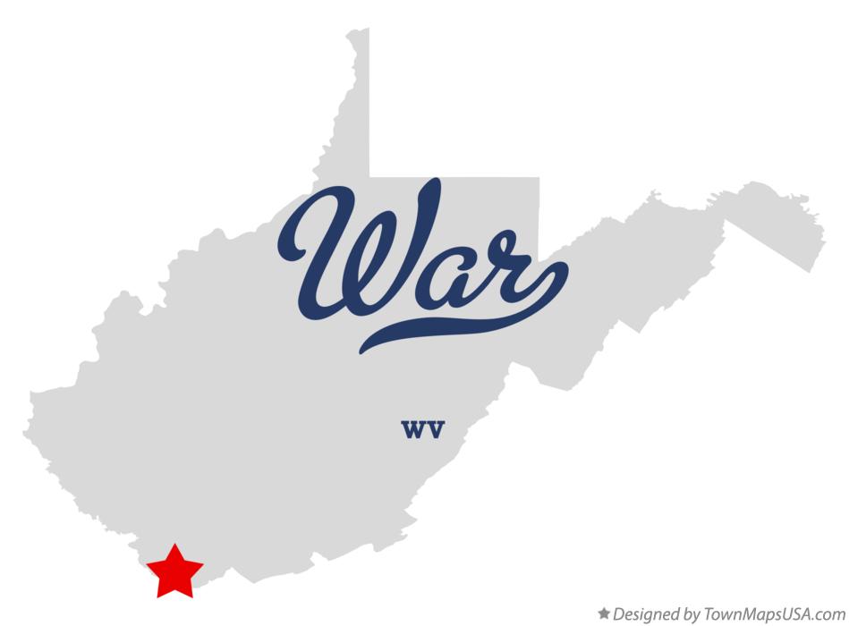 Map of War West Virginia WV