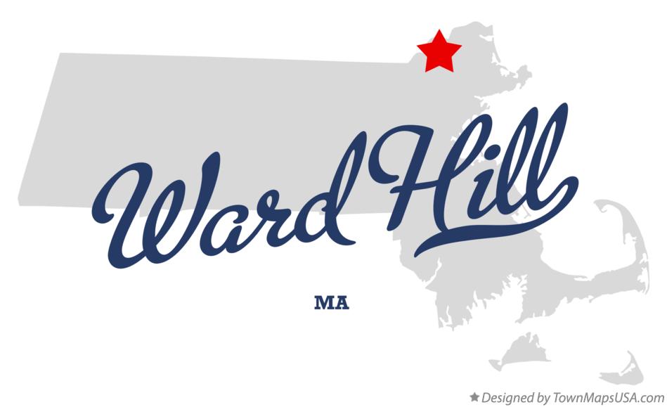 Map of Ward Hill Massachusetts MA