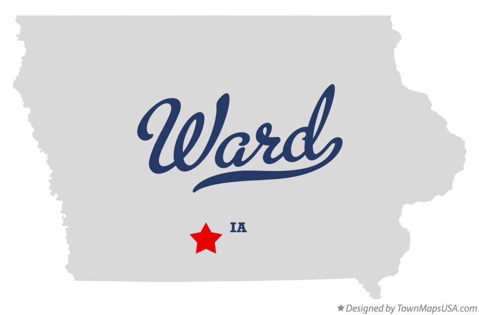 Map of Ward Iowa IA