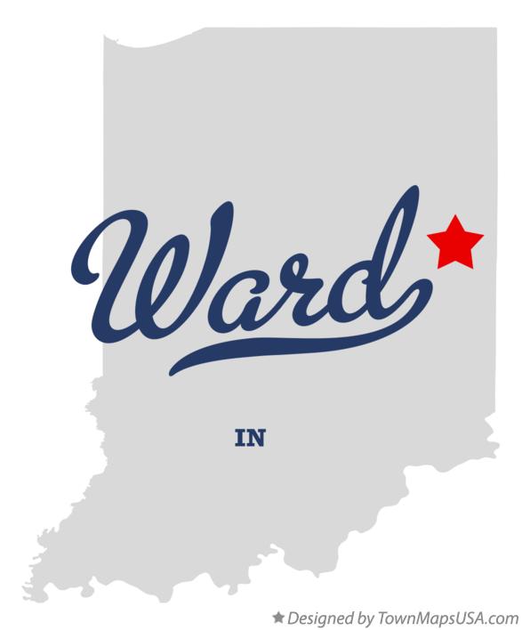 Map of Ward Indiana IN