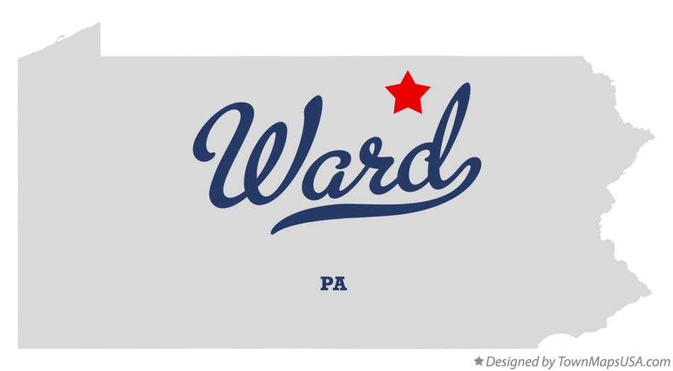 Map of Ward Pennsylvania PA