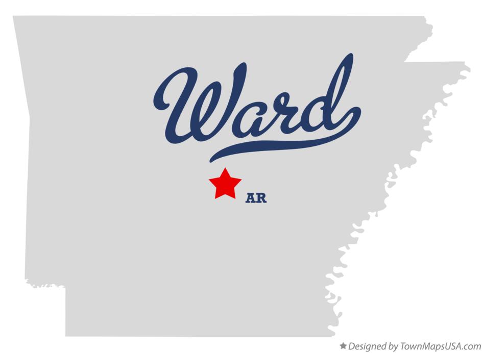Map of Ward Arkansas AR