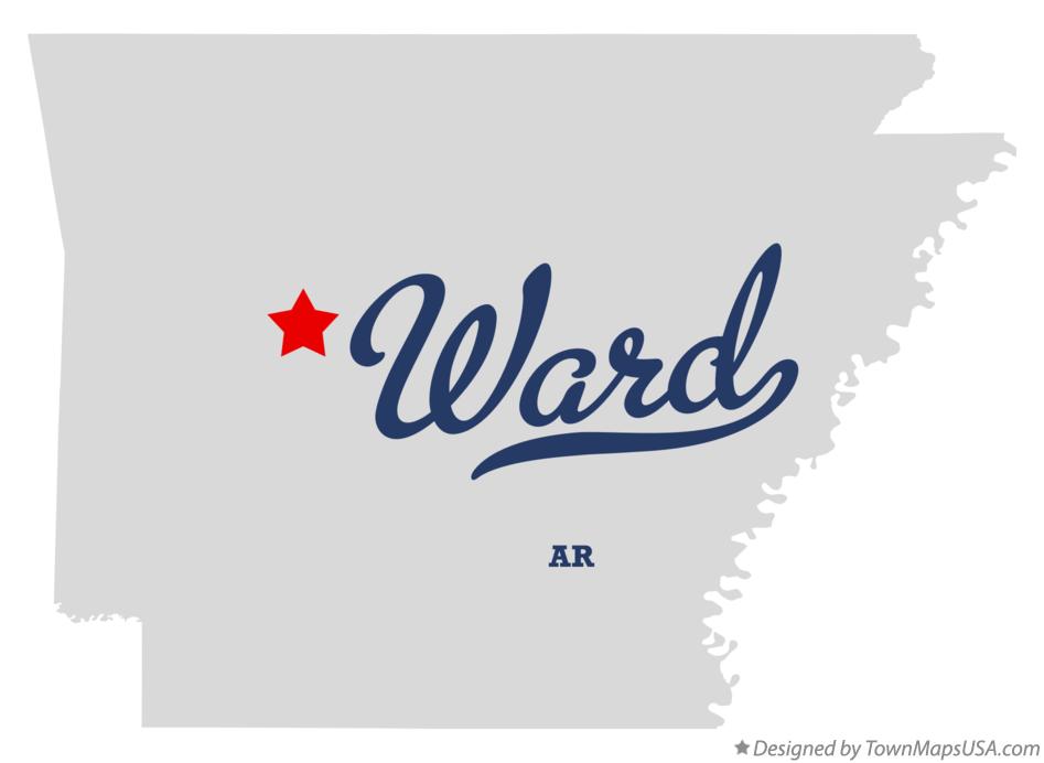 Map of Ward Arkansas AR