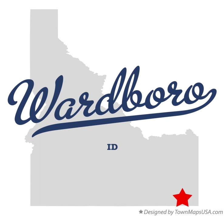 Map of Wardboro Idaho ID