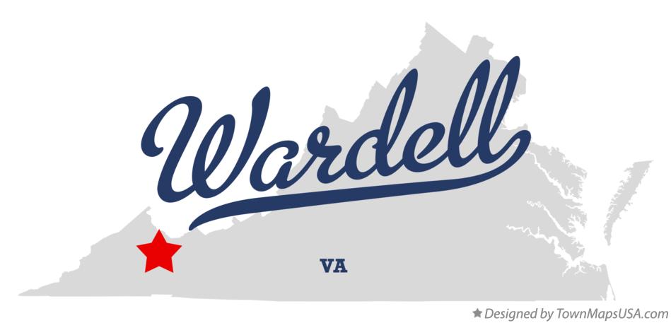 Map of Wardell Virginia VA