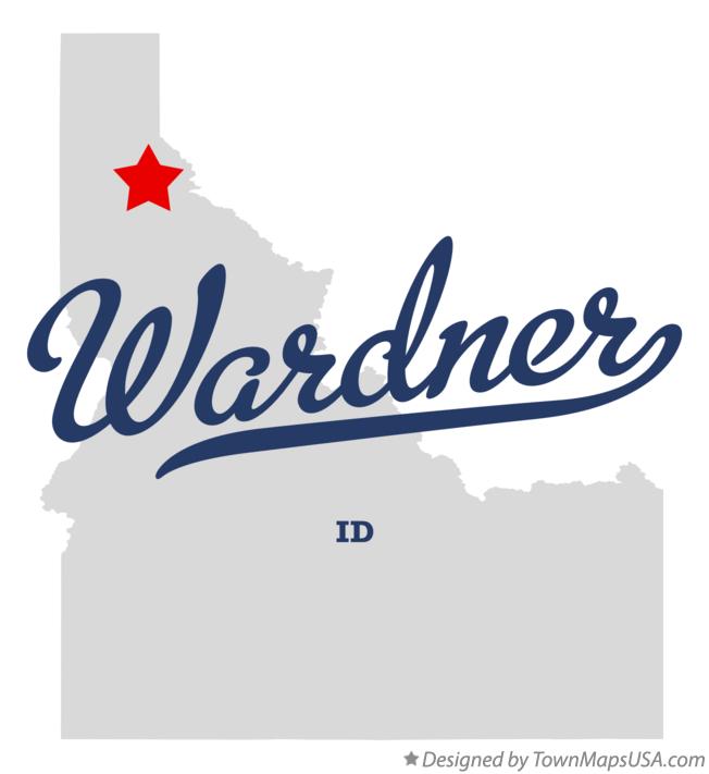 Map of Wardner Idaho ID