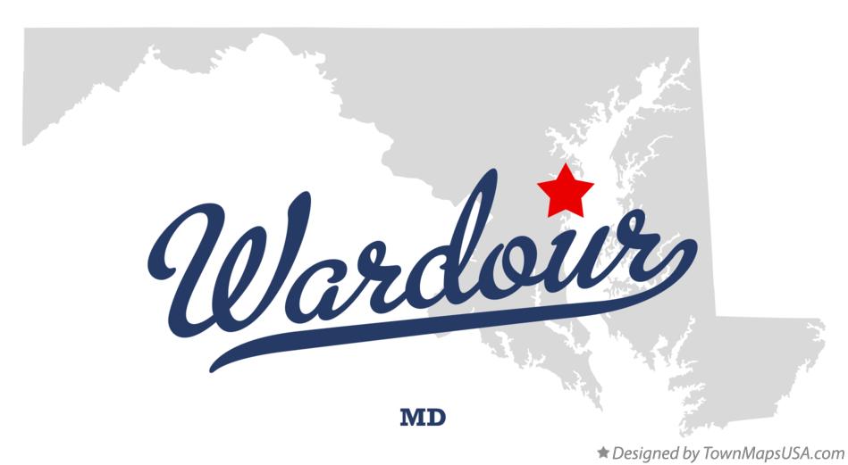 Map of Wardour Maryland MD