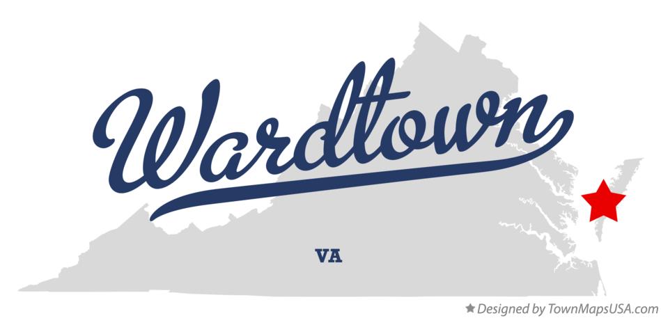 Map of Wardtown Virginia VA