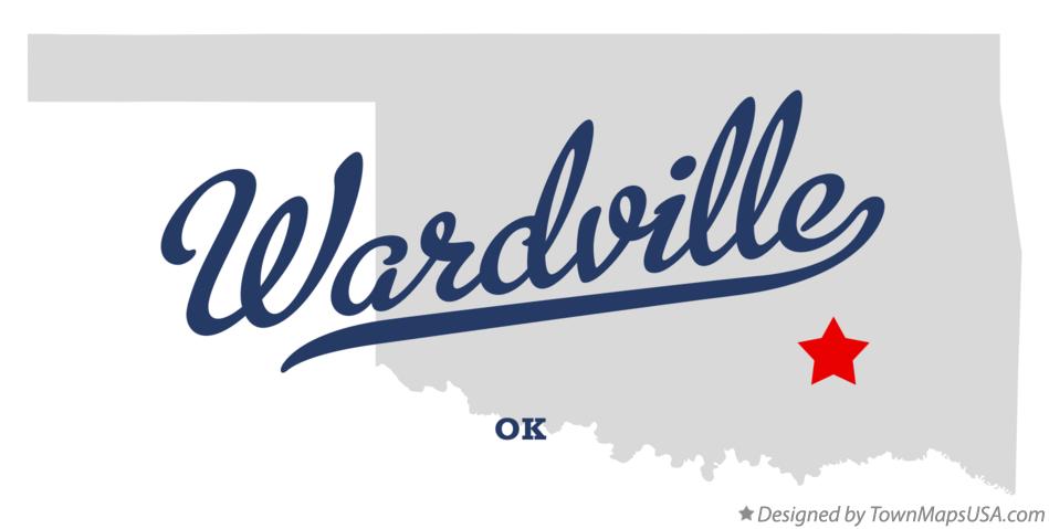 Map of Wardville Oklahoma OK