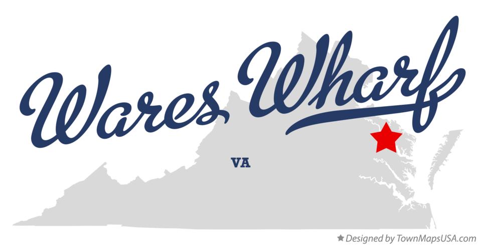 Map of Wares Wharf Virginia VA