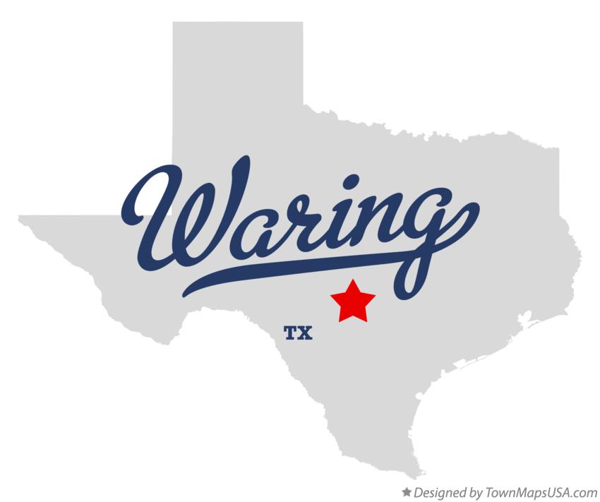 Map of Waring Texas TX