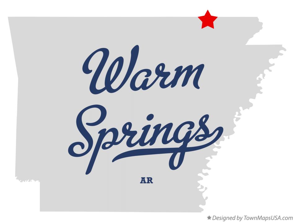 Map of Warm Springs Arkansas AR