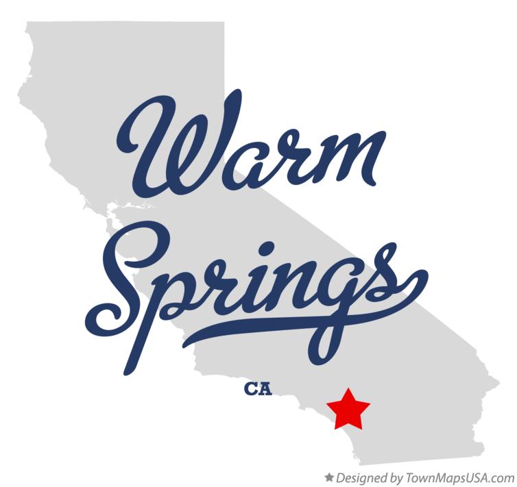Map of Warm Springs California CA