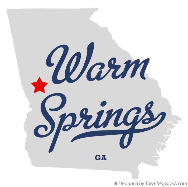 Map of Warm Springs Georgia GA