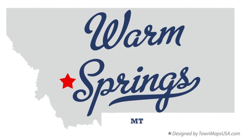 Map of Warm Springs Montana MT