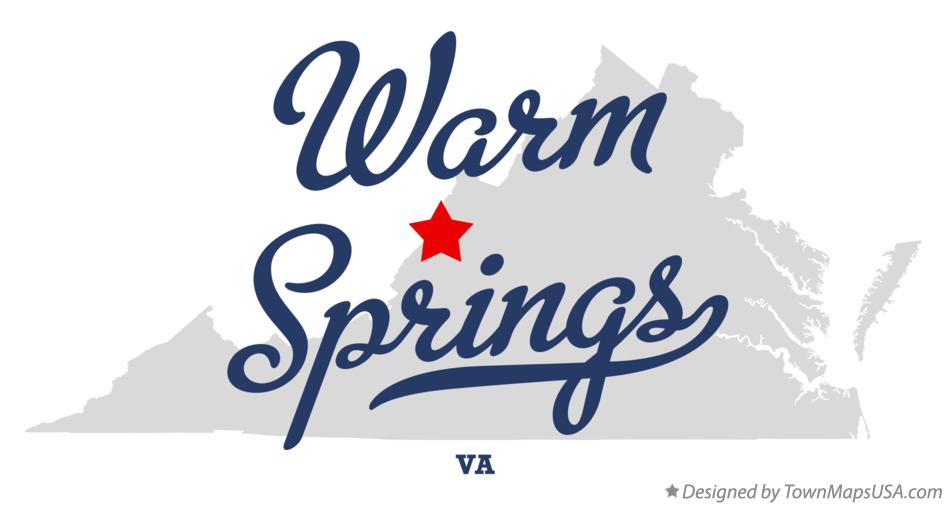 Map of Warm Springs Virginia VA