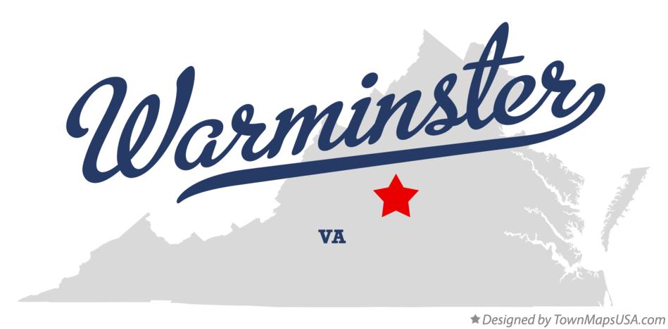 Map of Warminster Virginia VA