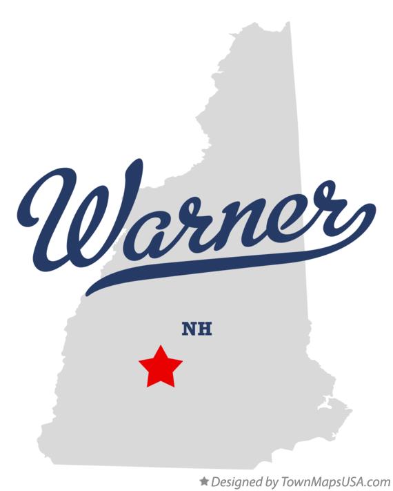 Map of Warner New Hampshire NH