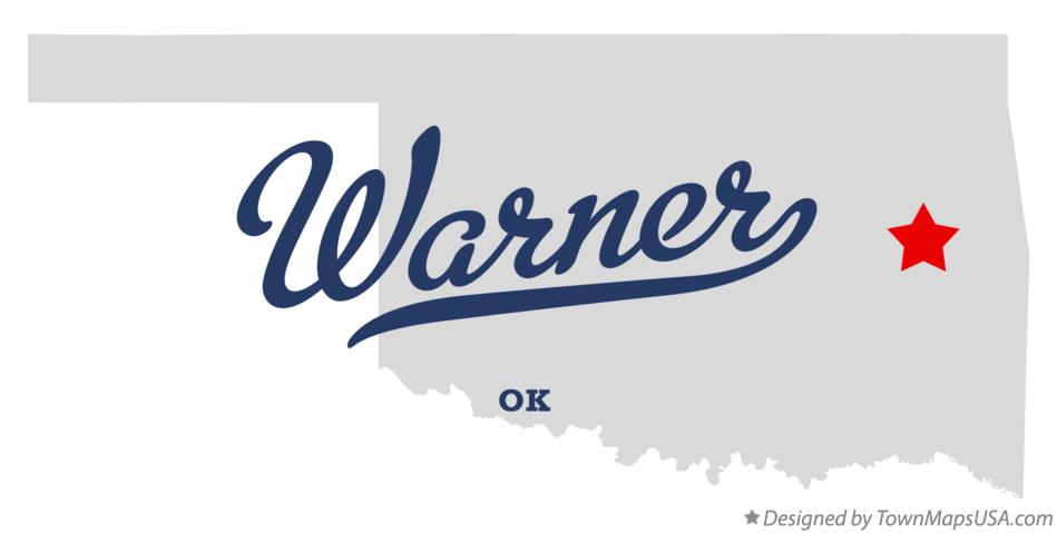 Map of Warner Oklahoma OK