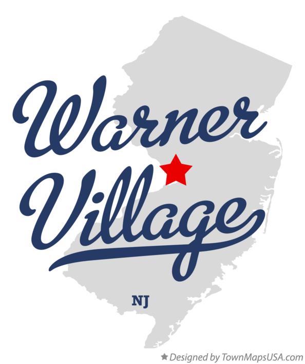 Map of Warner Village New Jersey NJ