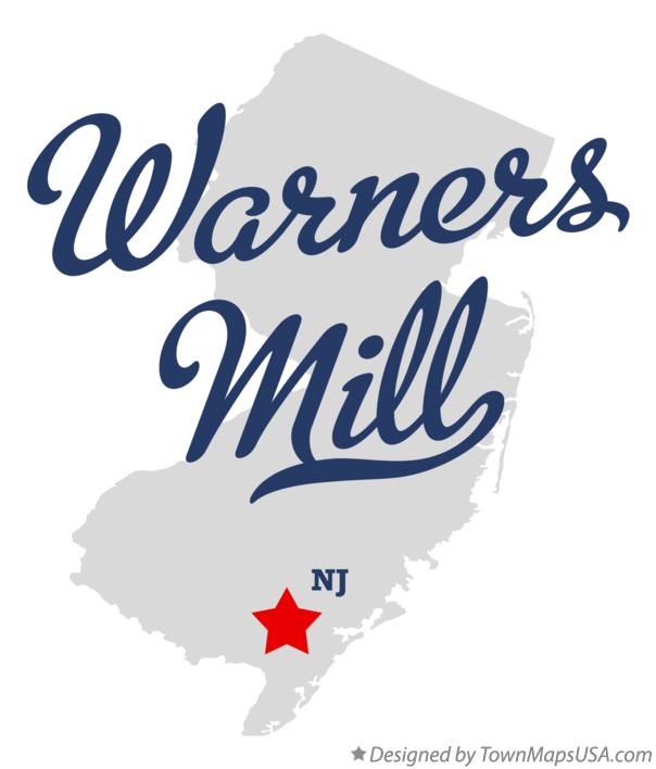 Map of Warners Mill New Jersey NJ