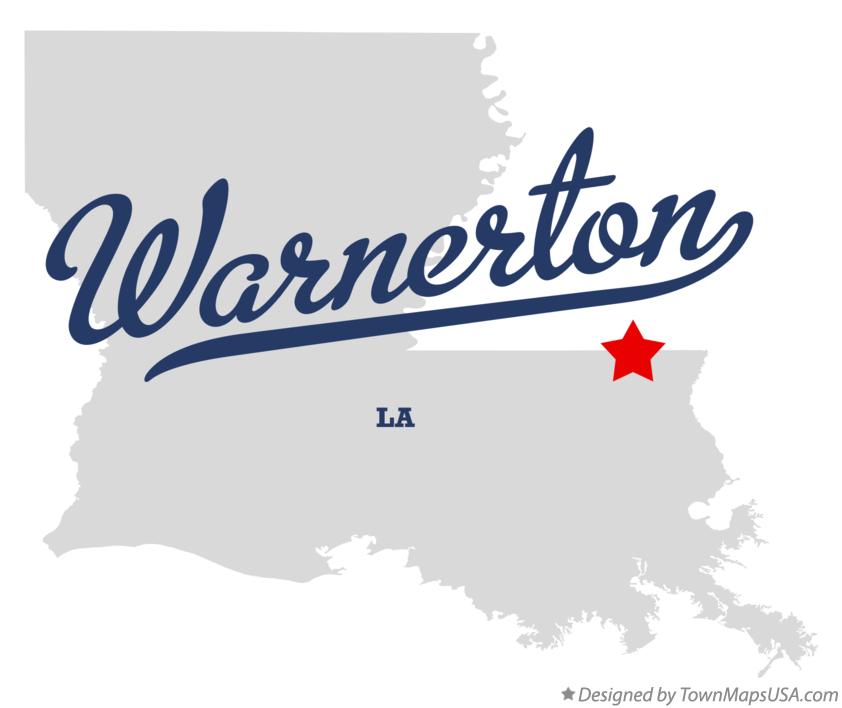 Map of Warnerton Louisiana LA