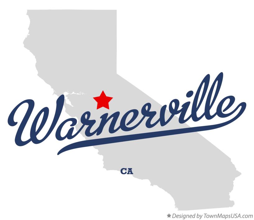 Map of Warnerville California CA