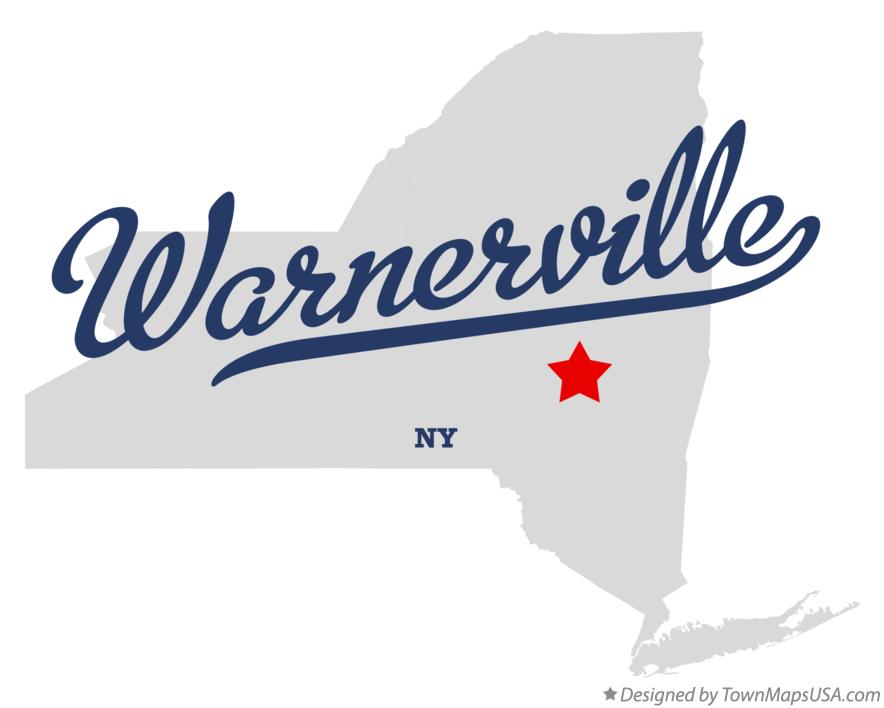 Map of Warnerville New York NY