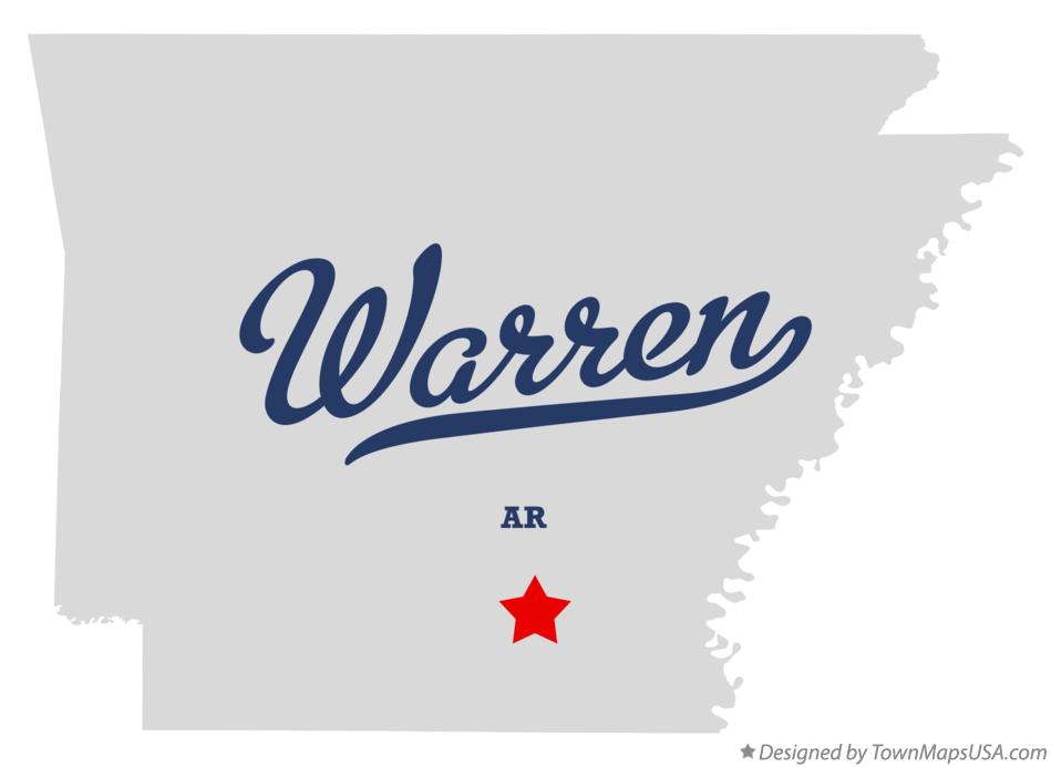 Map of Warren Arkansas AR