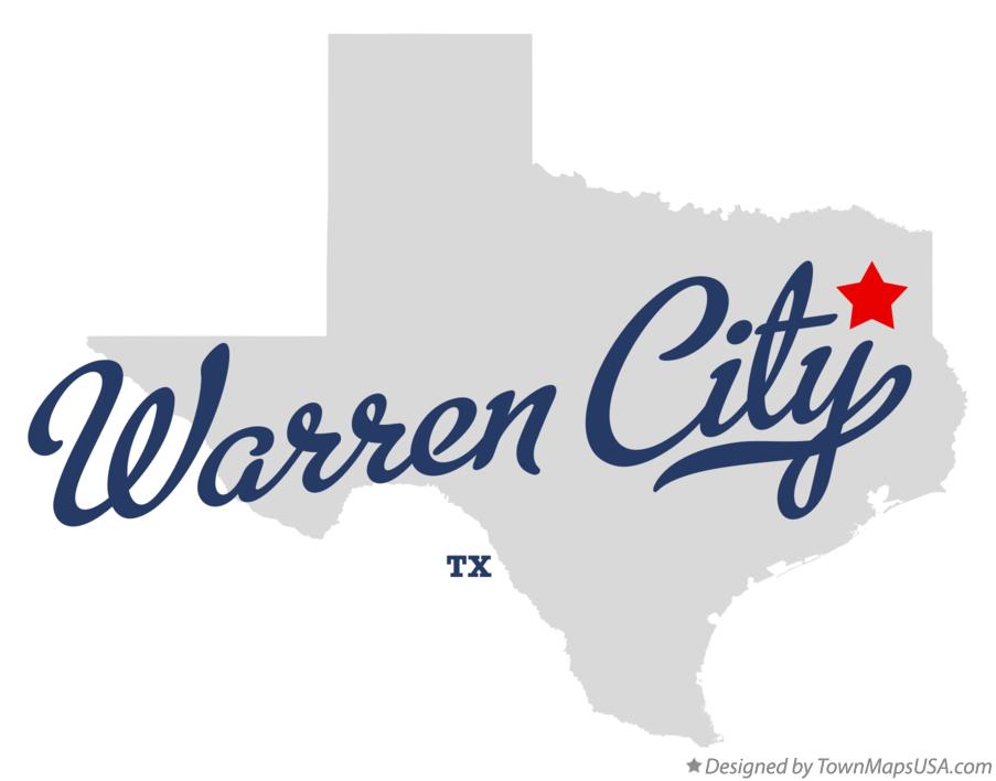 Map of Warren City Texas TX