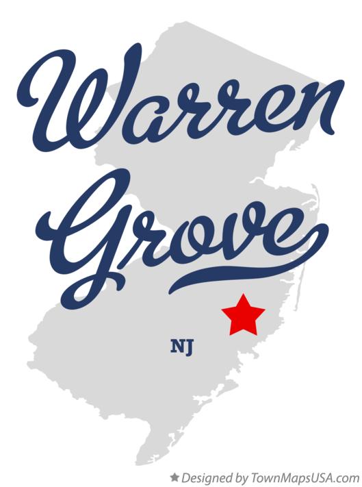 Map of Warren Grove New Jersey NJ