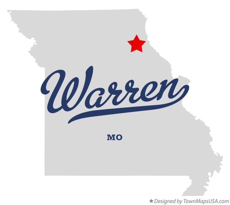 Map of Warren Missouri MO
