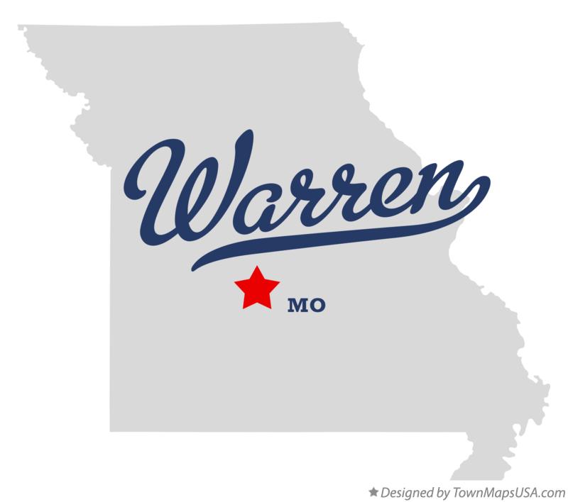 Map of Warren Missouri MO