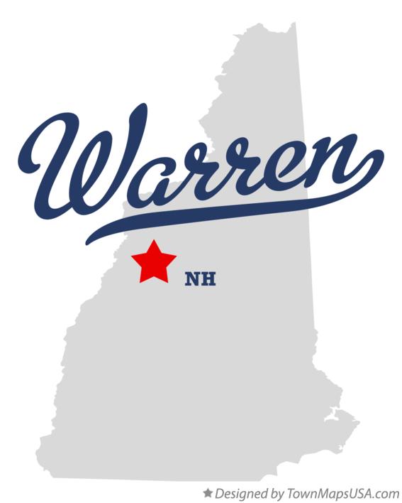 Map of Warren New Hampshire NH