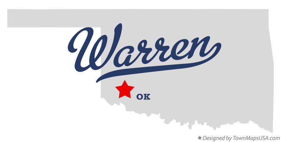 Map of Warren Oklahoma OK