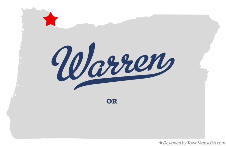 Map of Warren Oregon OR