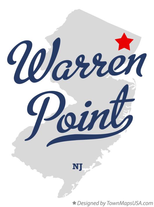 Map of Warren Point New Jersey NJ