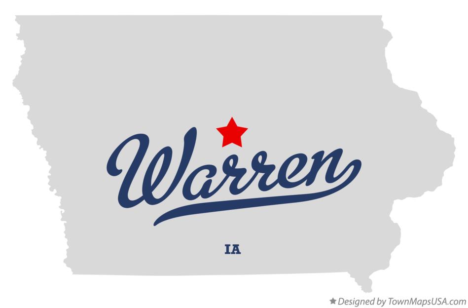Map of Warren Iowa IA