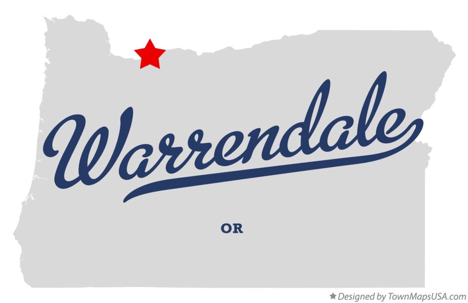 Map of Warrendale Oregon OR
