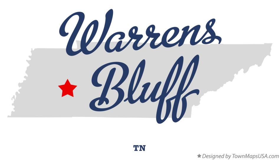 Map of Warrens Bluff Tennessee TN
