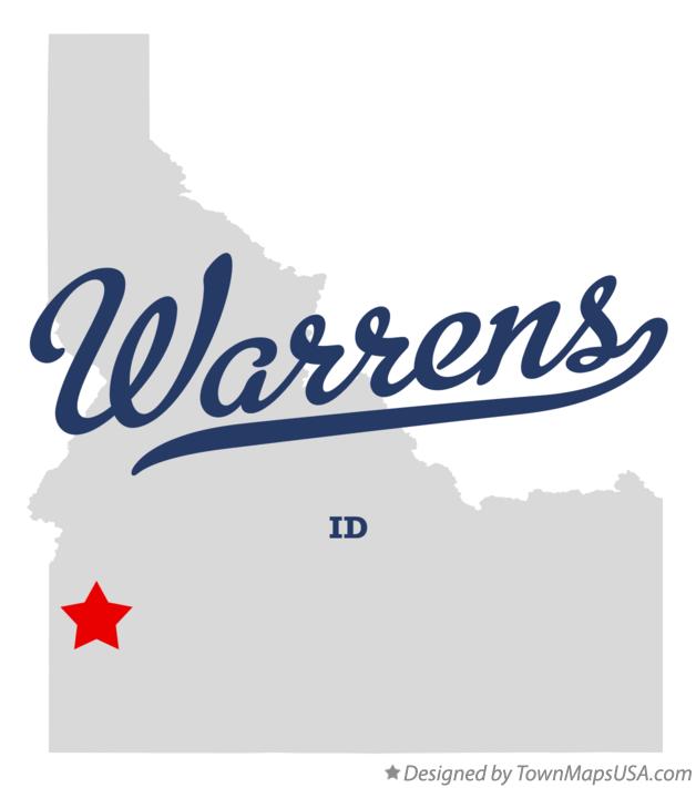 Map of Warrens Idaho ID