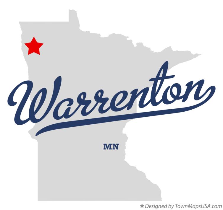 Map of Warrenton Minnesota MN