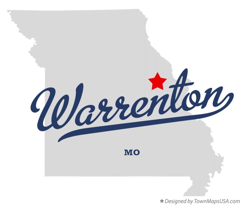 Map of Warrenton Missouri MO